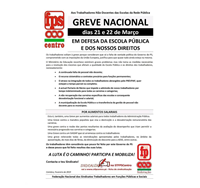 Greve - trabalhadores não docentes das escolas da rede pública