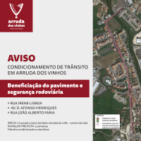 Condicionamento de Trânsito em Arruda dos Vinhos