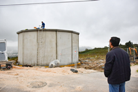 Construção de novo reservatório de água na zona do Casal Novo