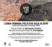 Projeto Lisboa Romana | Felicitas Iulia Olisipo distinguindo nos prémios APOM 2021 