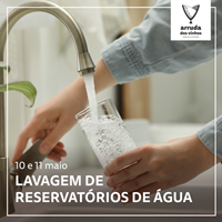 Lavagem de reservatórios de água