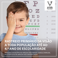 Rastreio primário da visão a toda população até ao 4.º ano de escolaridade, no concelho de Arruda dos Vinhos