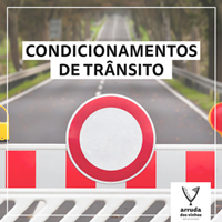 Condicionamento de trânsito - Rua S. Tiago em S. Tiago dos Velhos