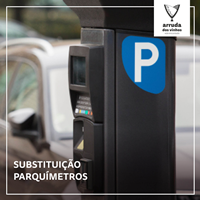 Substituição de dois parquímetros