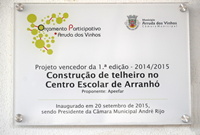 Escola de Arranhó já tem telheiro