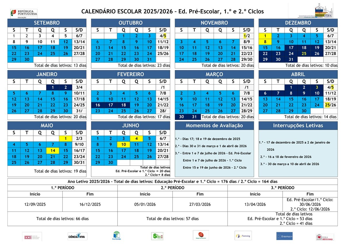 calendario escolar 25 26